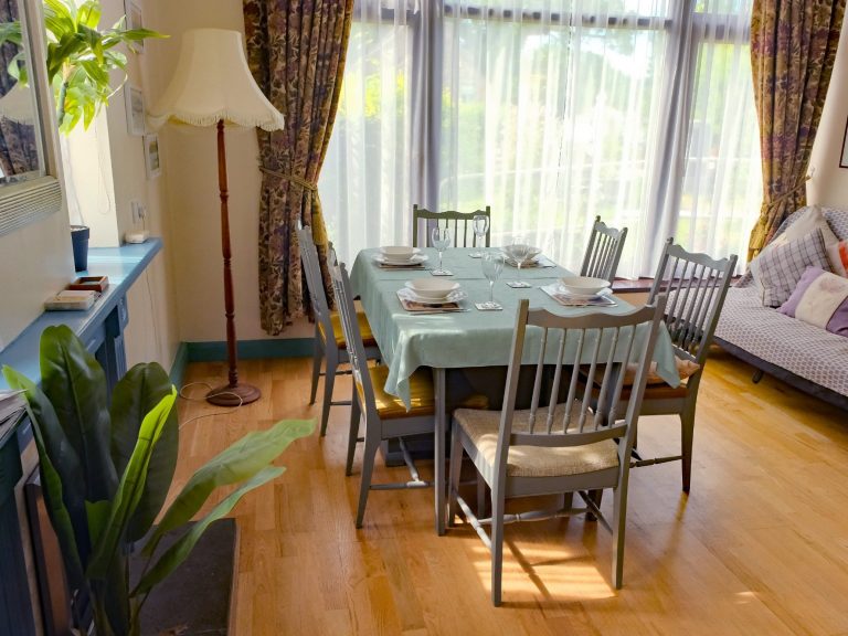 The lounge and dining room