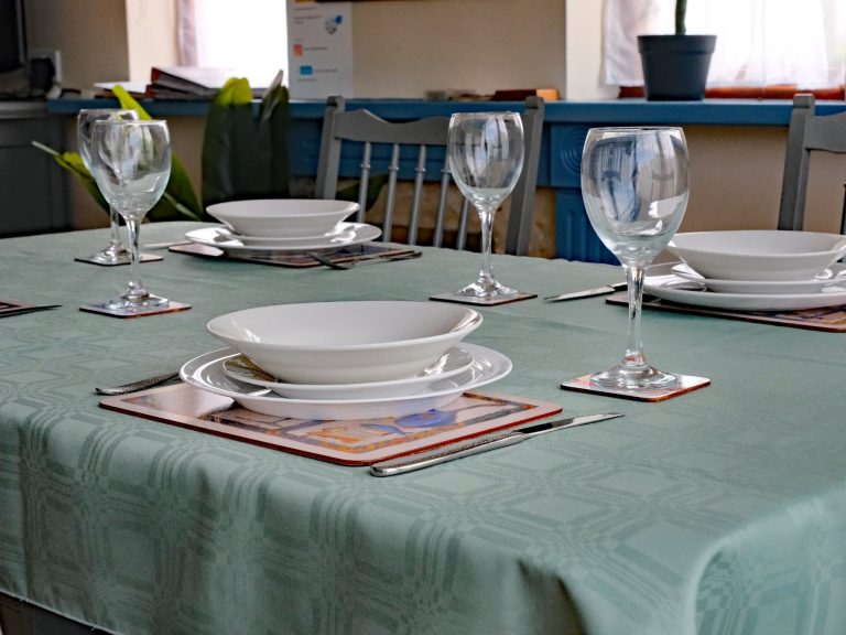 Table set for dinner